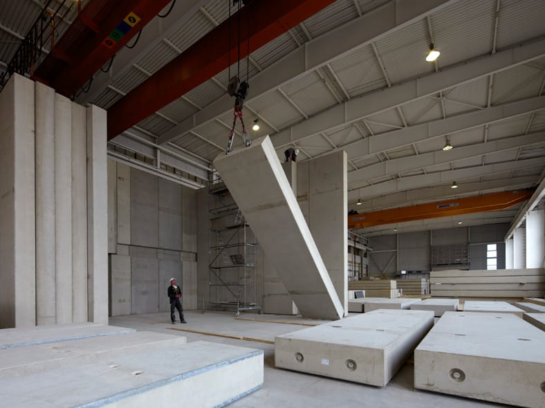 Strahlenschutz Elemente am Kran